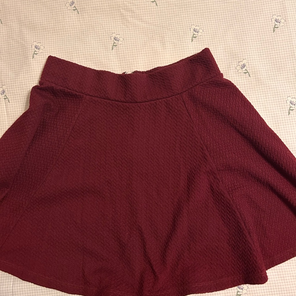 Forever 21 Deep Red Mini Skirt